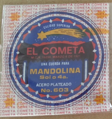 (image for) El Cometa Steel 4th String for Mandolin