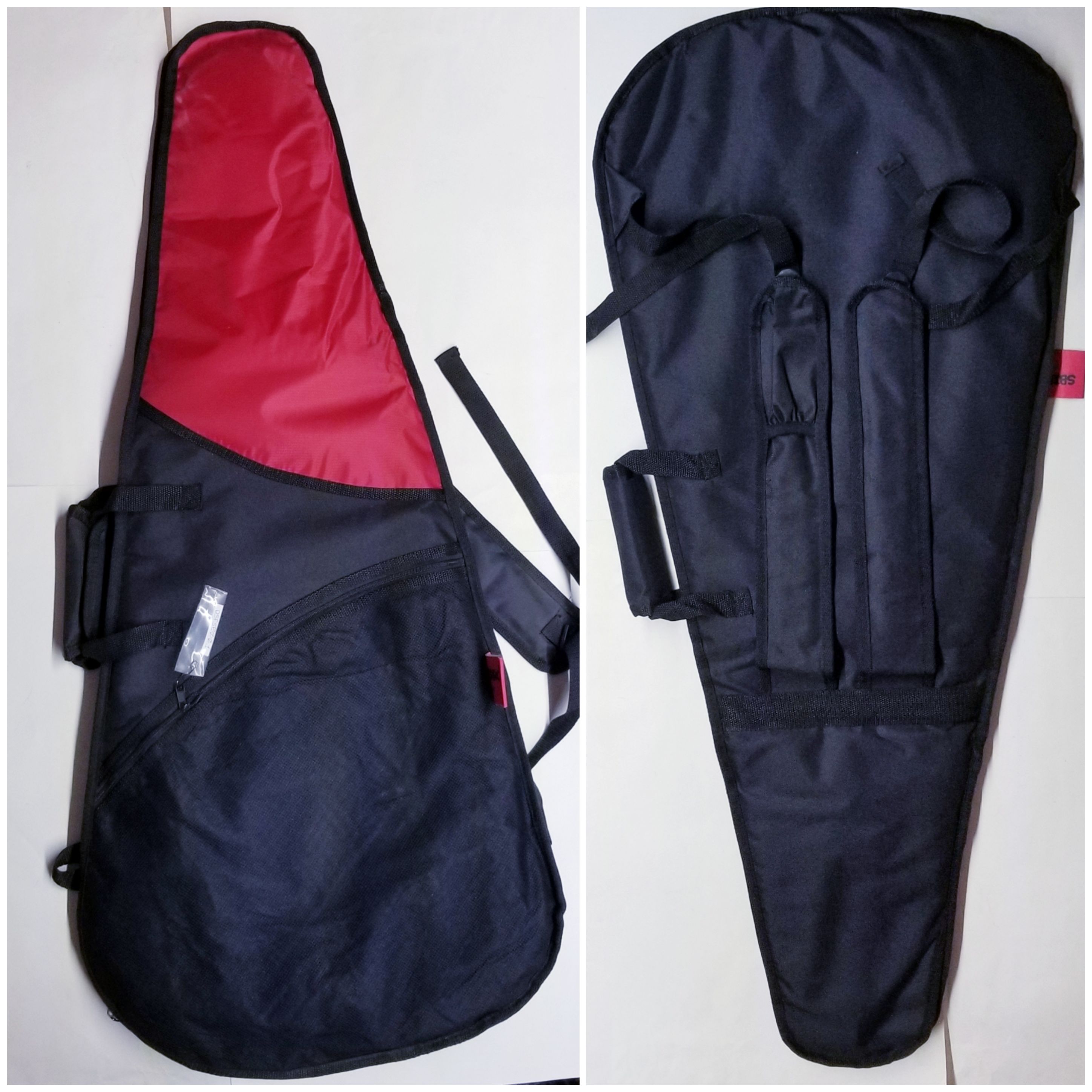 (imagen para) FUNDA GUITARRA ELÉCTRICA CANASTA NEGRA FORMA QUESADILLA(pz)