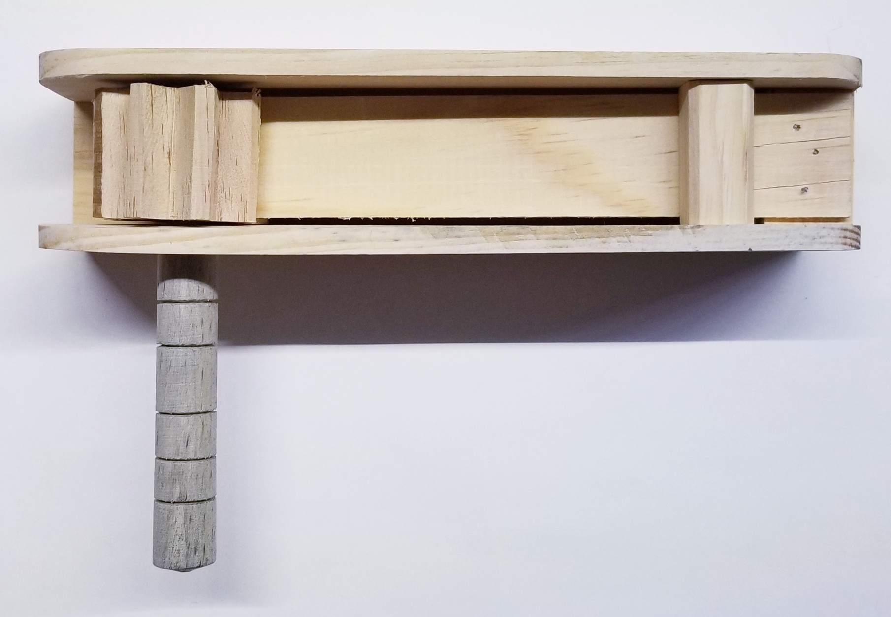 (imagen para) MATRACA Artesanal de madera 30 cm (pz)