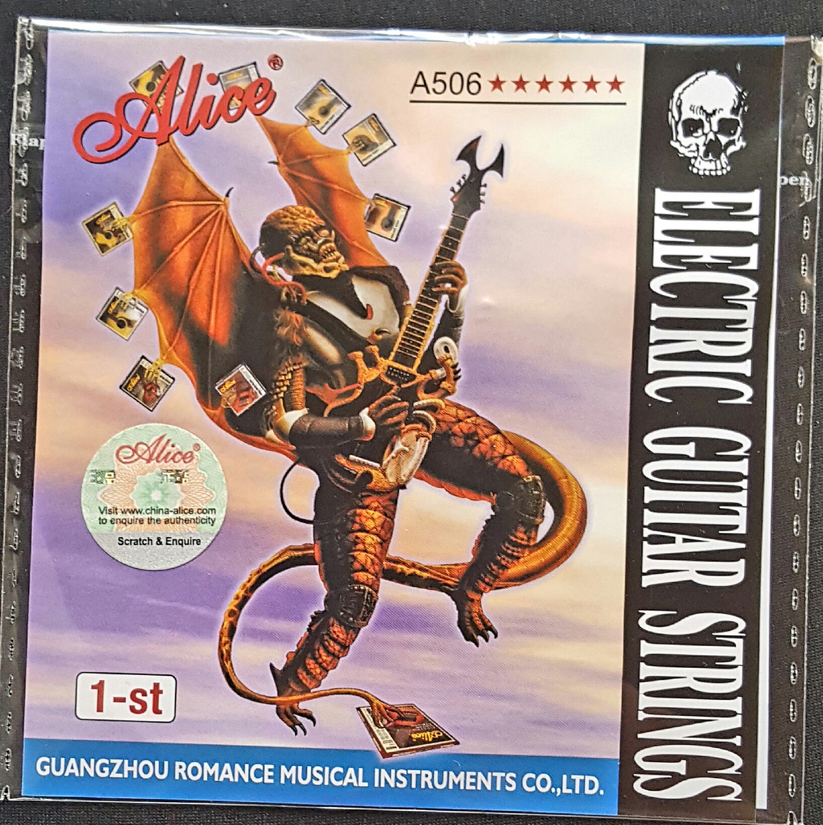 (imagen para) CUERDA GUITARRA ELÉCTRICA ALICE ACERO&NIQUEL 1a