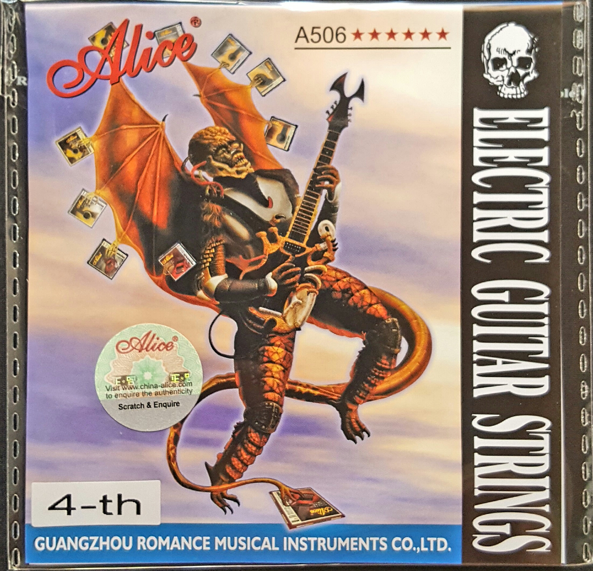 (imagen para) CUERDA GUITARRA ELÉCTRICA ALICE ACERO&NIQUEL 4a