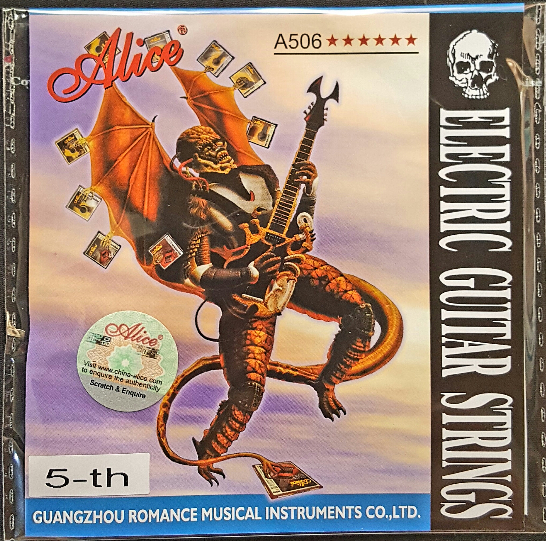 (imagen para) CUERDA GUITARRA ELÉCTRICA ALICE ACERO&NIQUEL 5a