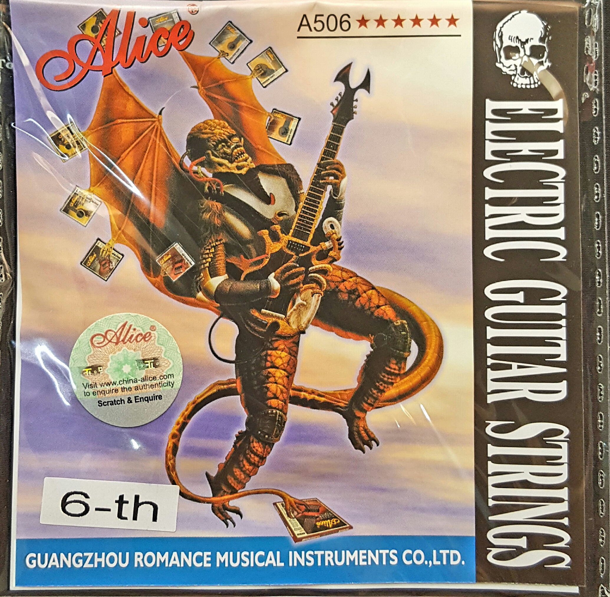 (imagen para) CUERDA GUITARRA ELÉCTRICA ALICE ACERO&NIQUEL 6a