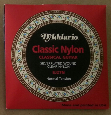 (image for) D´addario string set, nylon, for guitars, normal tension (set)