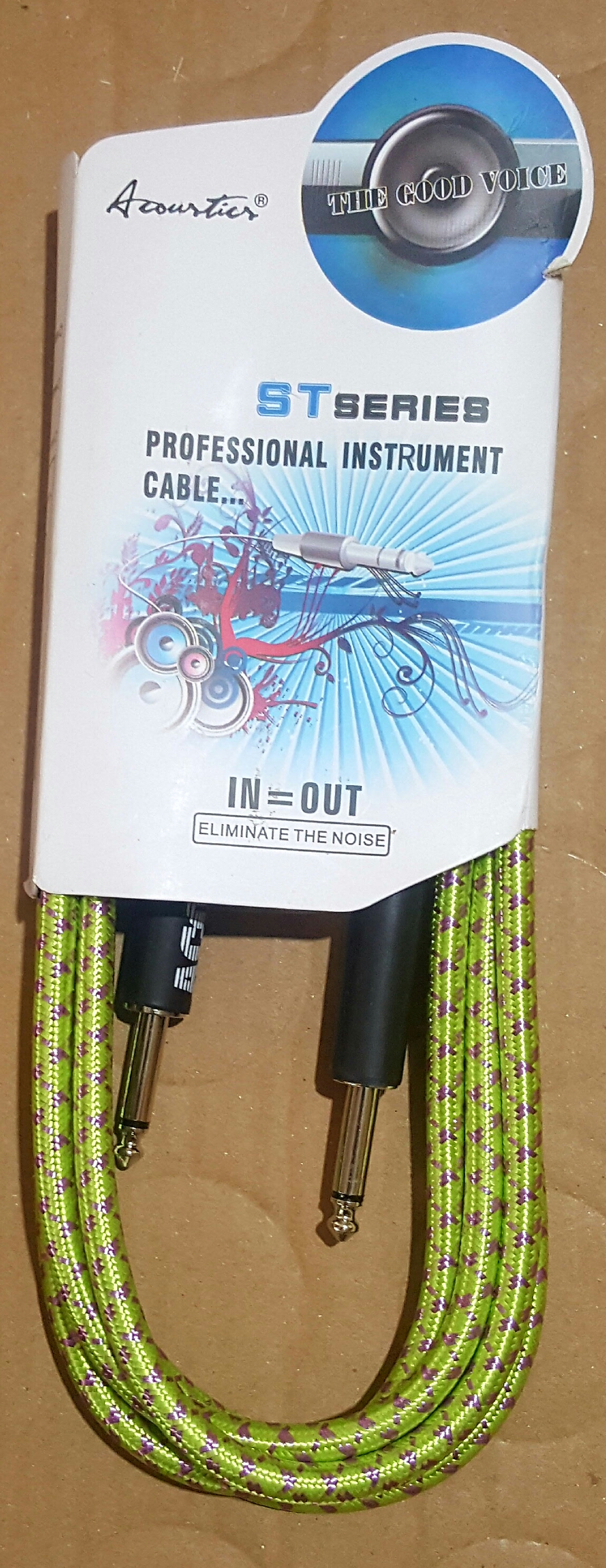 (imagen para) CABLE tejido; 2 PLUG RECTOS, USO RUDO; 3 MTS