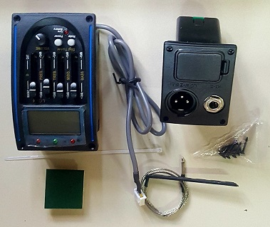 (imagen para) PASTILLA MICROF con preamp, ecualiza 4 bandas y afinador (pz)