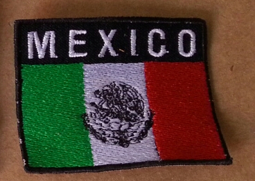 (image for) Embroided Mexican flag