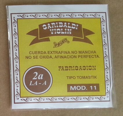 (imagen para) CUERDA VIOLÍN GARIBALDI ESTANDAR AMARILLA NACIONAL mod 11 2a (pz