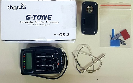 (imagen para) PASTILLA CHERUB PARA GUITARRA GS-3 C/AFINADOR LC G-TONE (PZ)