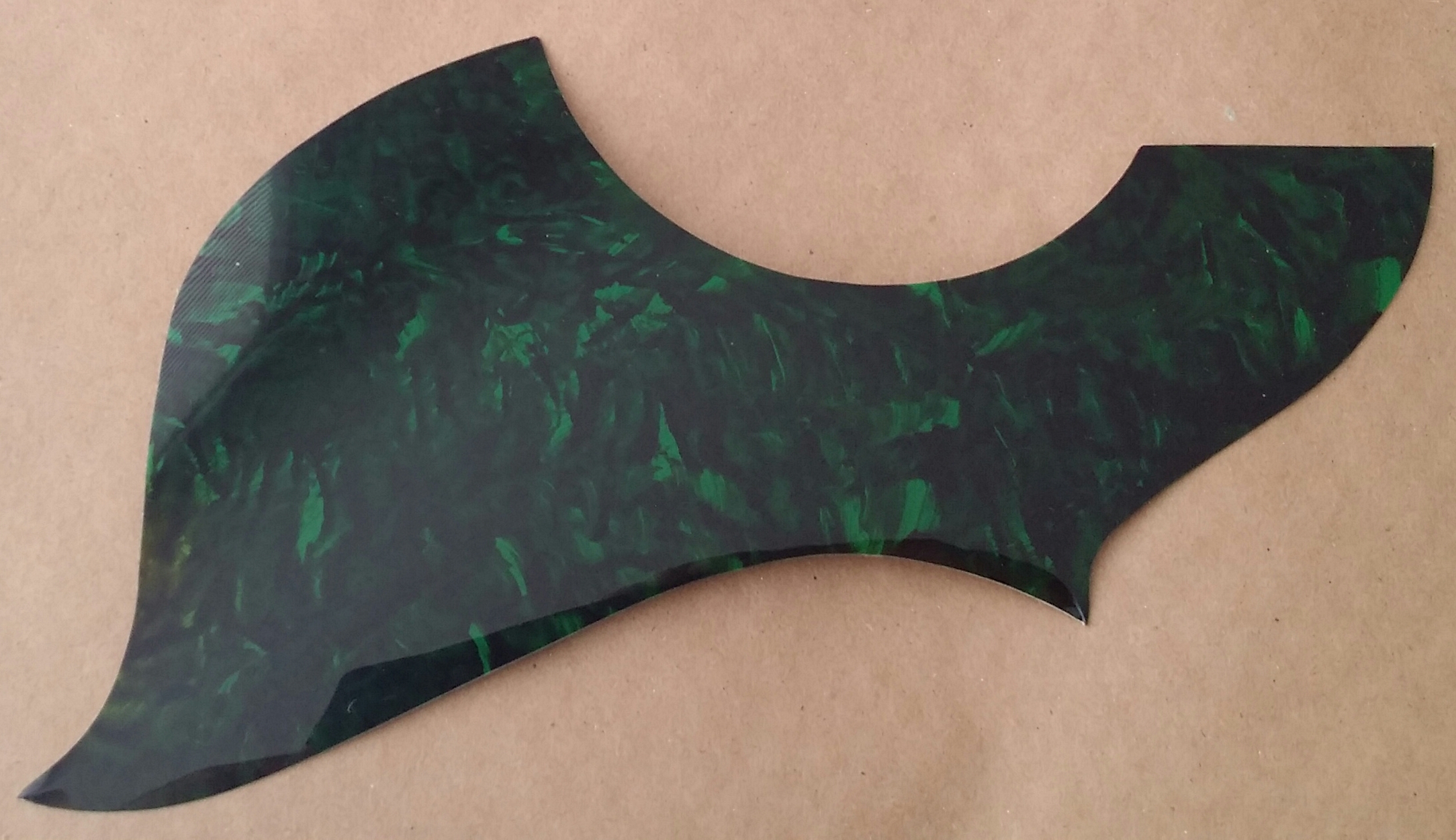 (imagen para) micas para guitarras adhesivas country carey verde