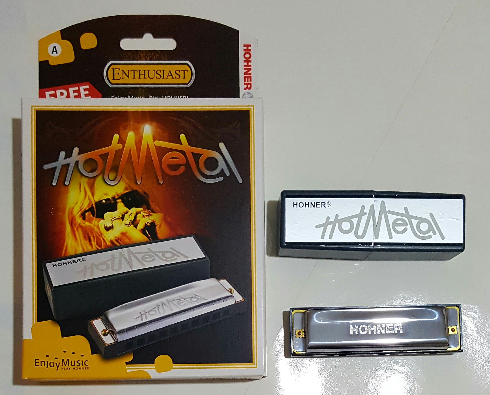 (imagen para) ARMÓNICA HOHNER 572/10 HOT METAL Cromada la A (pz)