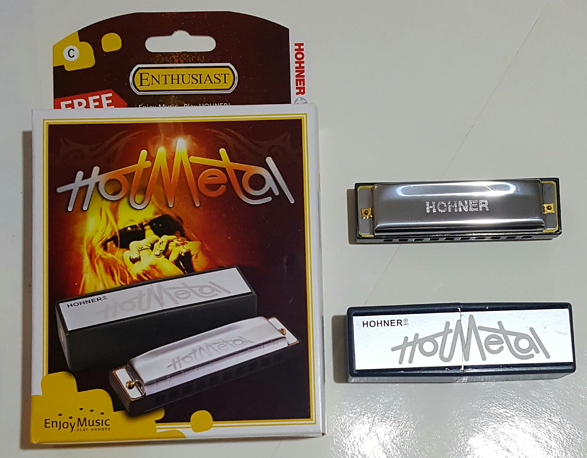 (imagen para) ARMÓNICA HOHNER 572/10 HOT METAL Cromada do C (pz)