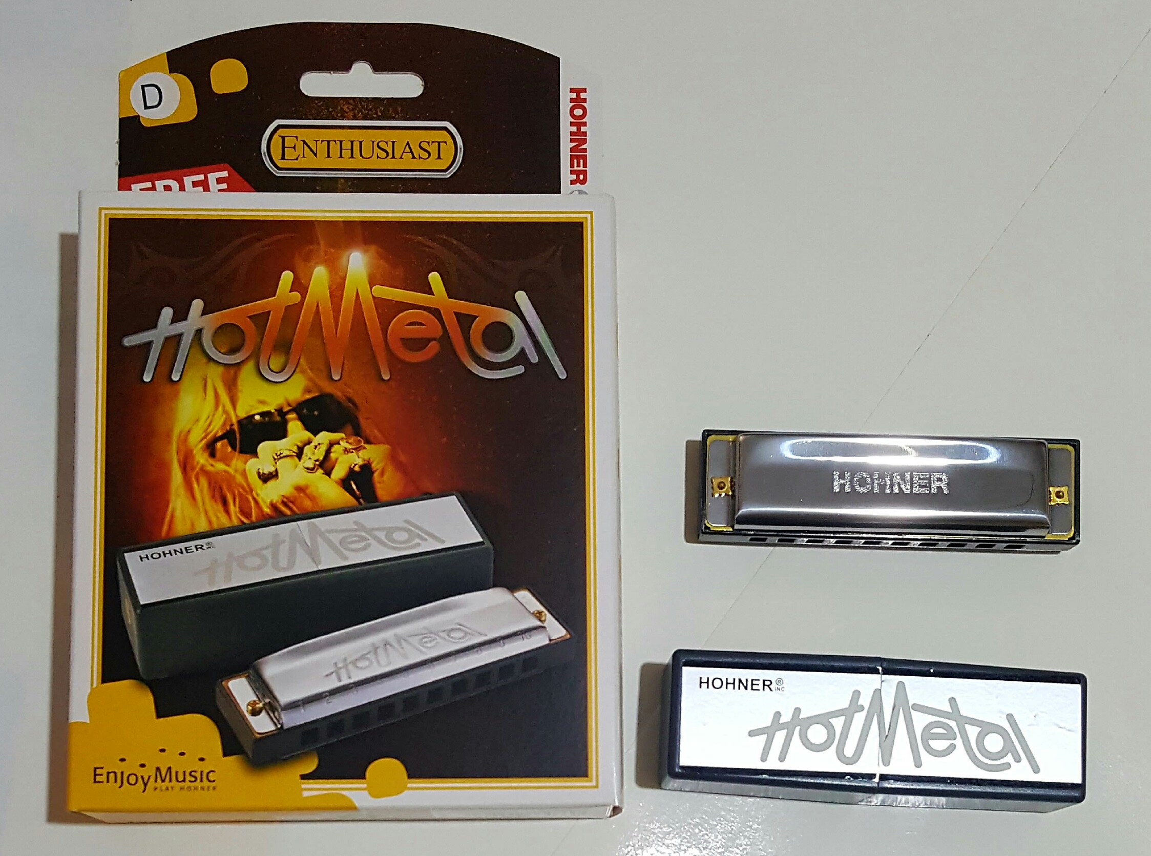 (imagen para) ARMÓNICA HOHNER 572/10 HOT METAL Cromada mi D (pz)