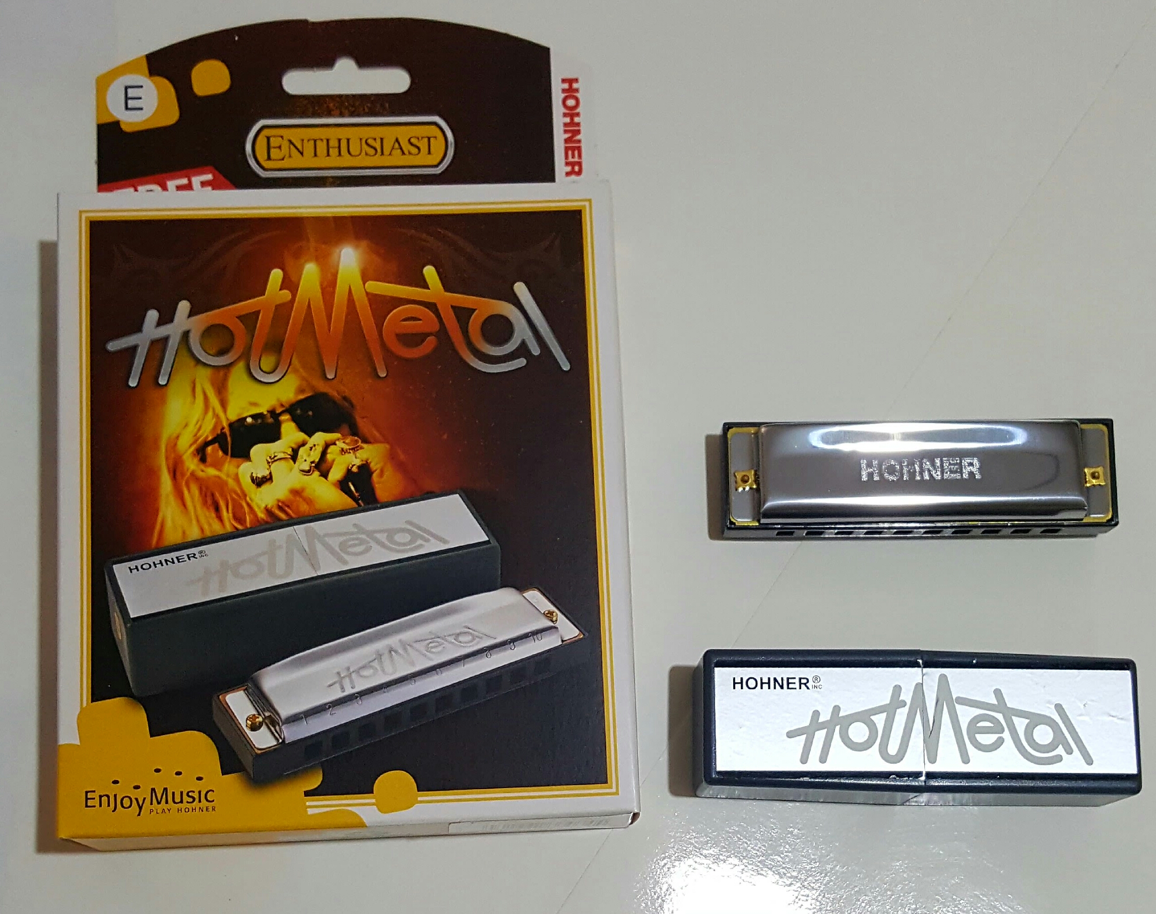 (imagen para) ARMÓNICA HOHNER 572/10 HOT METAL Cromada re E (pz)