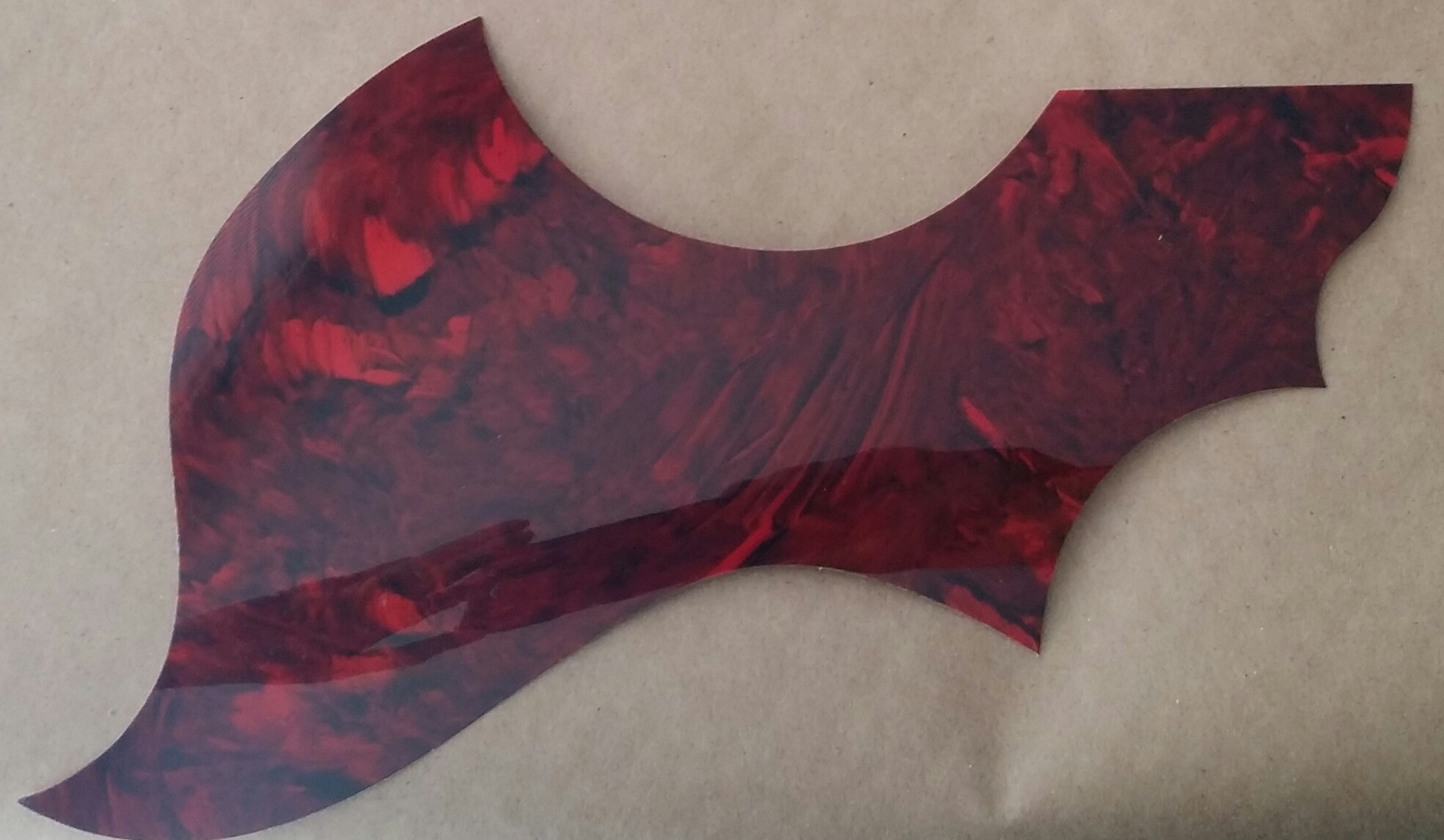 (imagen para) micas para guitarras adhesivas japonesa CAREY ROJO (pz)