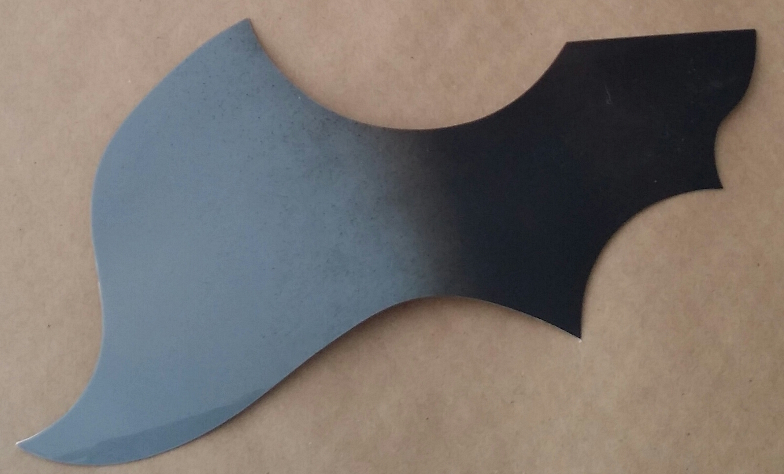 (imagen para) micas para guitarras adhesivas japonesa DEGRADADO GRIS NEGRO