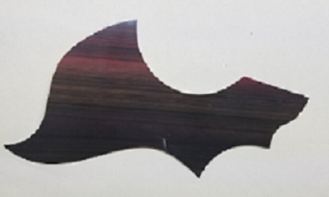 (imagen para) micas para guitarras adhesivas japonesa veteada café