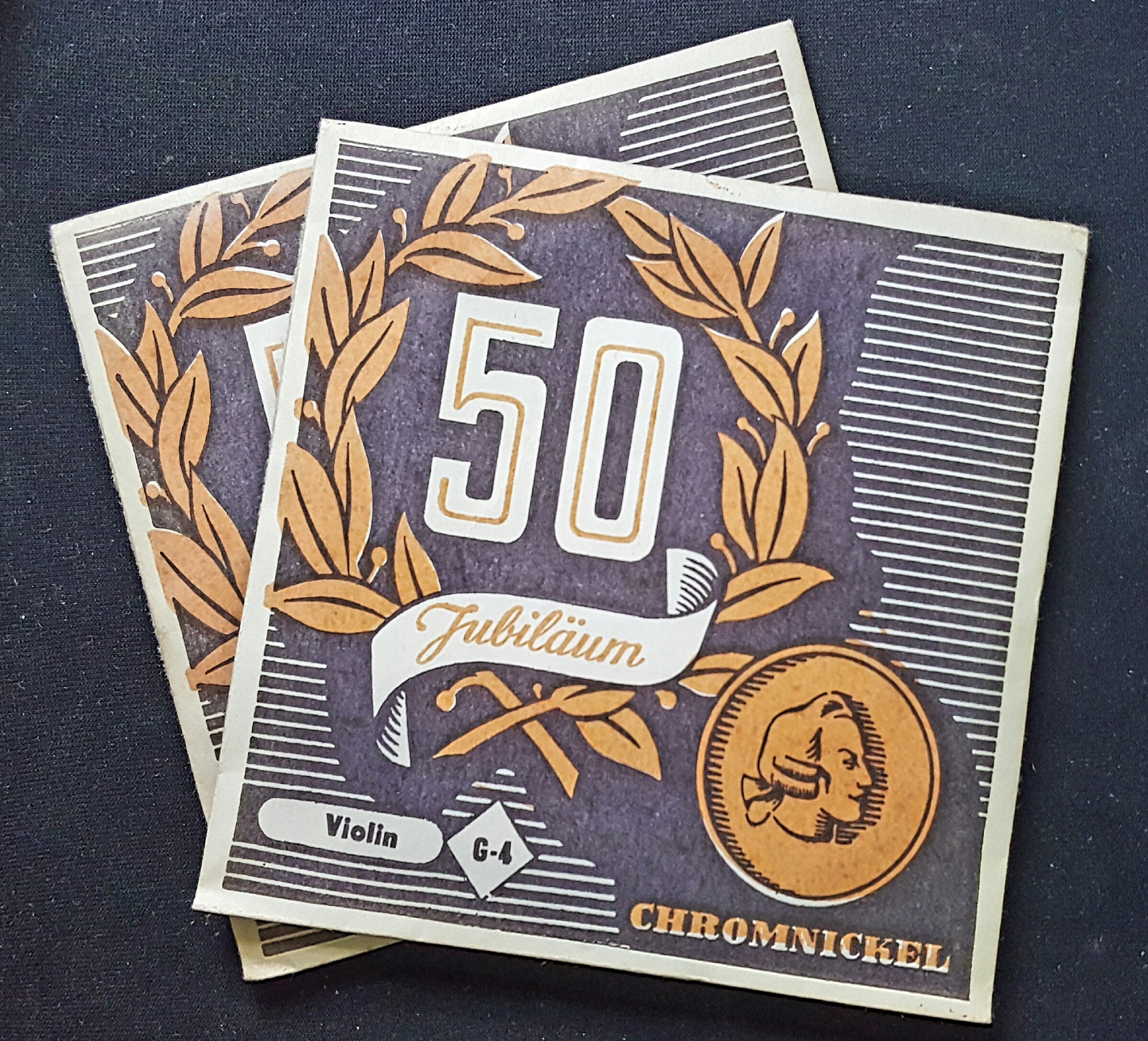 (imagen para) CUERDA VIOLÍN 50 JUBILÄUM Alemana, chromniquel 4a-G4 (pz)