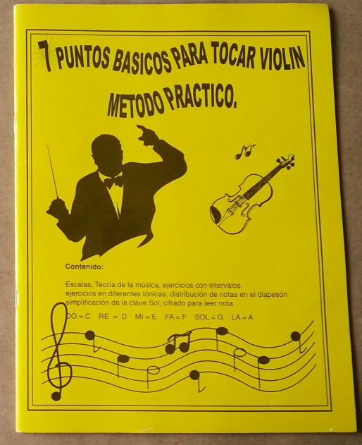 (imagen para) MÉTODO violín 7 puntos básicos de Salvavor Medina LICON