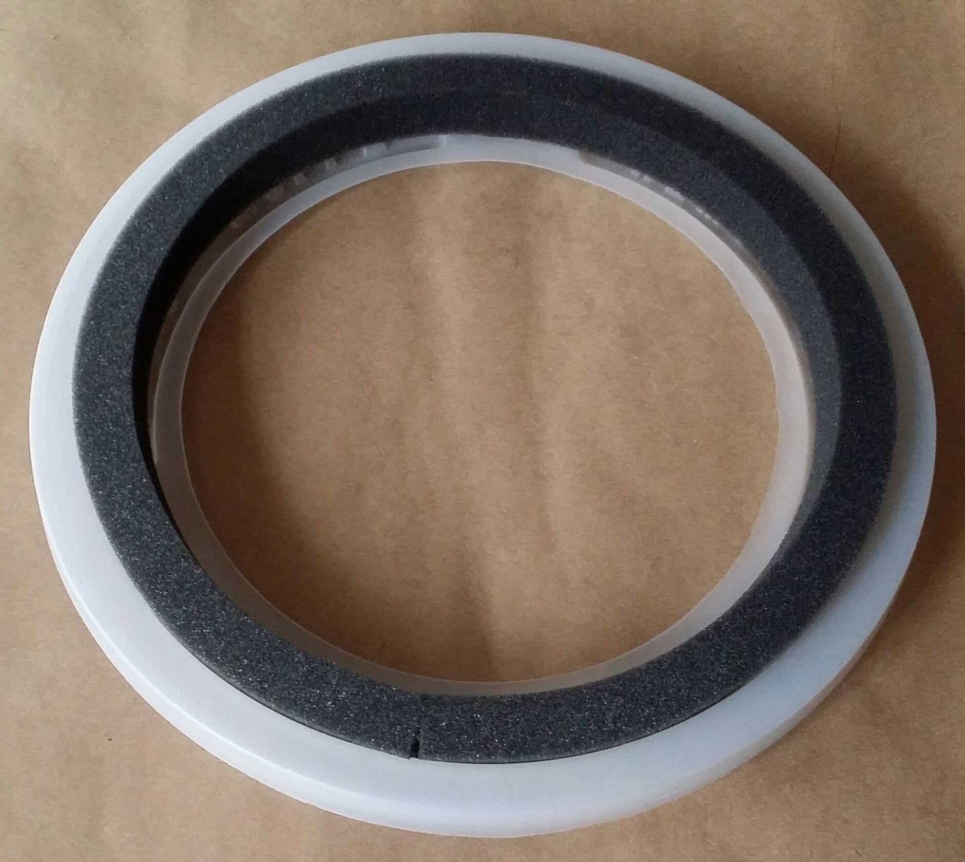 (imagen para) SORDINA REMO Blanco con Negro Para PARCHE Sintético de 12"