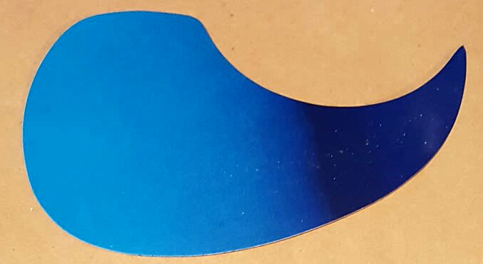 (imagen para) micas para guitarras adhesivas GOTA azul degradado