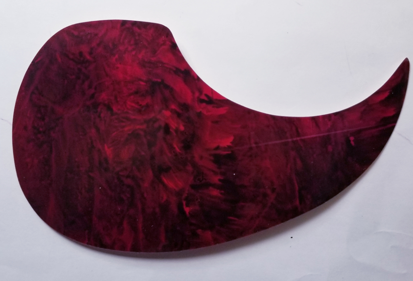 (imagen para) micas para guitarras adhesivas GOTA CAREY guinda