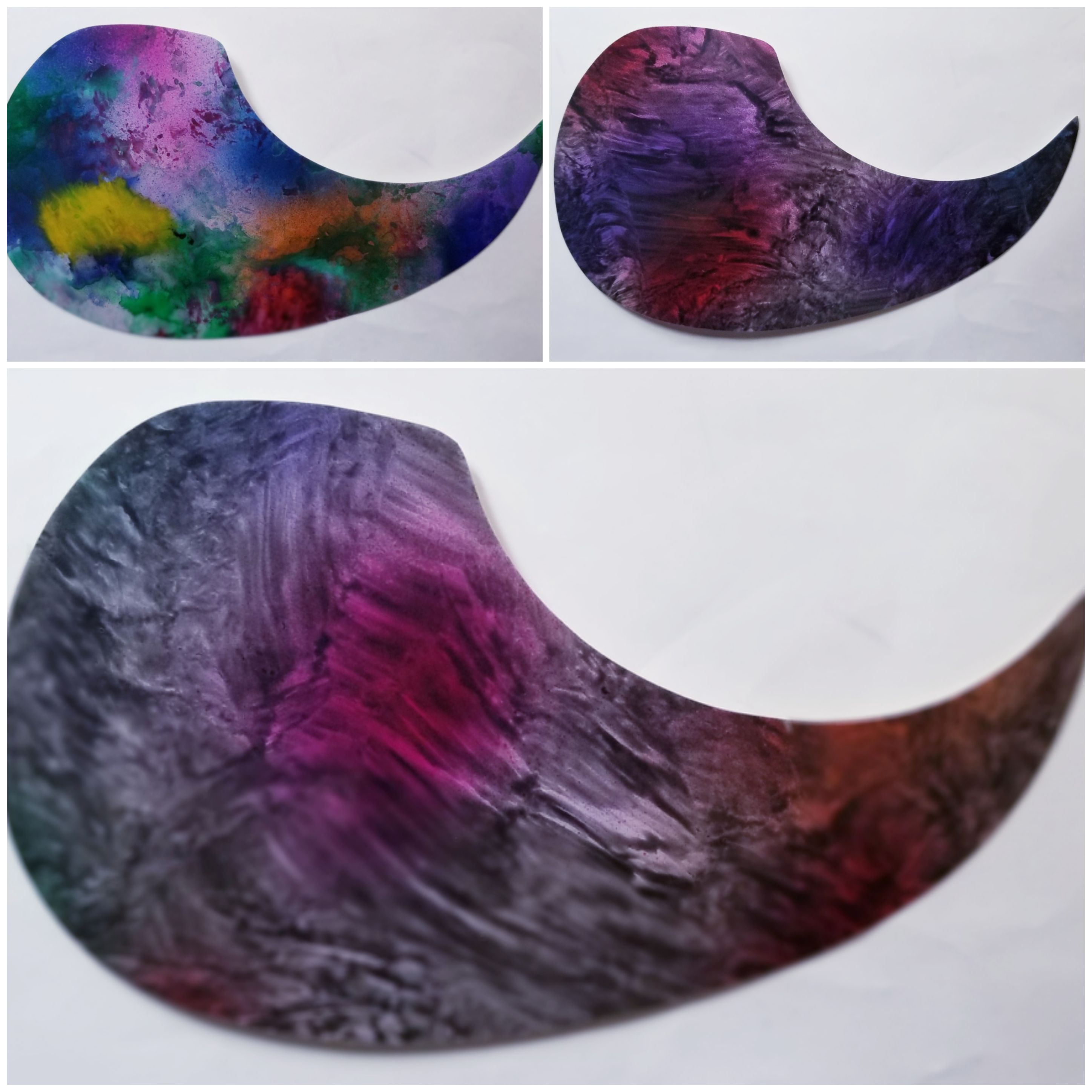 (imagen para) micas para guitarras adhesivas GOTA carey multicolor (pz)