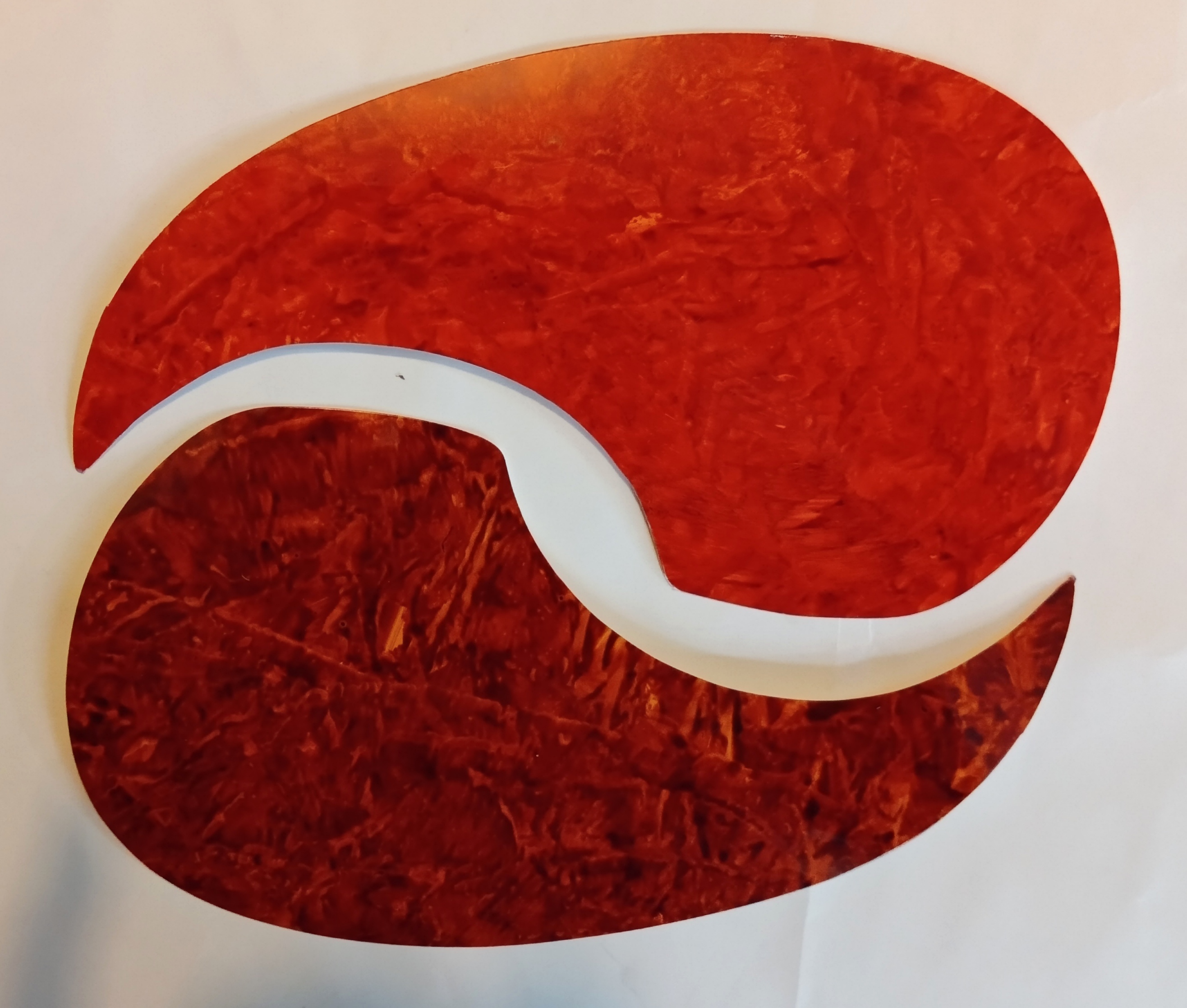 (image for) scratchplate orange, tortoiseshell, teardrop for guitars (pc)