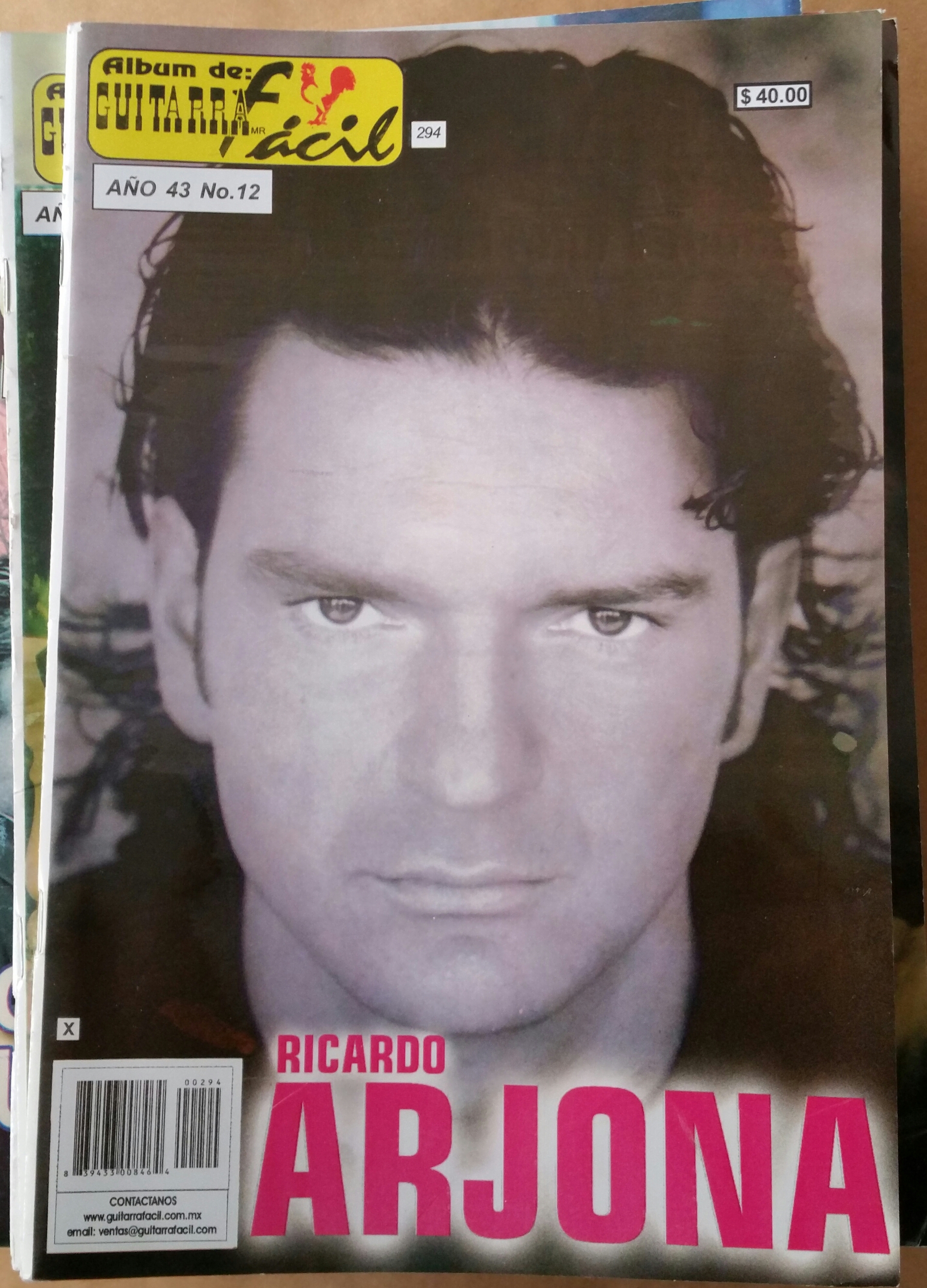 (imagen para) MÉTODO Album de guitarras fácil volumen 12 letras y tablaturas