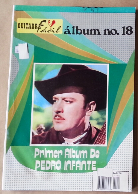 (imagen para) MÉTODO Album de guitarras fácil volumen 18 letras y tablaturas (