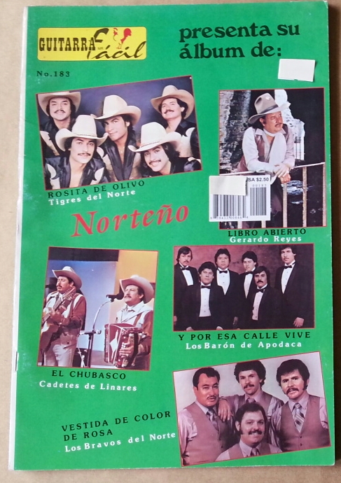 (imagen para) MÉTODO Album de guitarras fácil volumen 183 letras y tablaturas