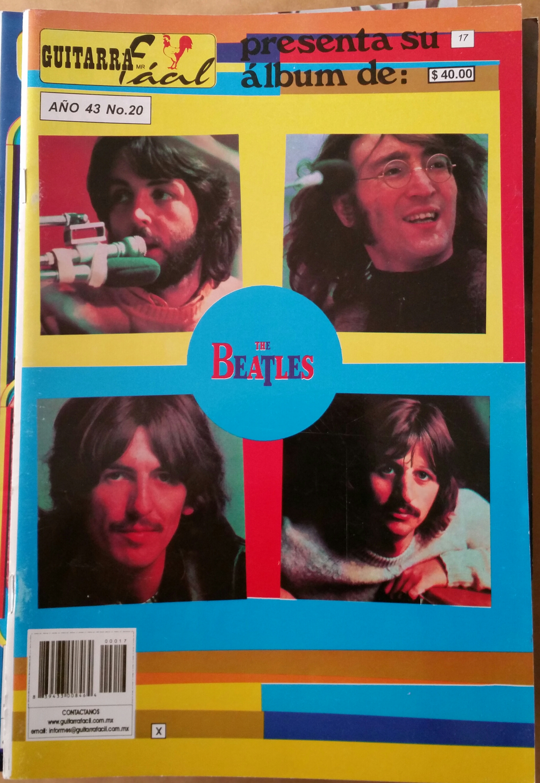 (imagen para) MÉTODO Album de guitarras fácil volumen 20 letras y tablaturas