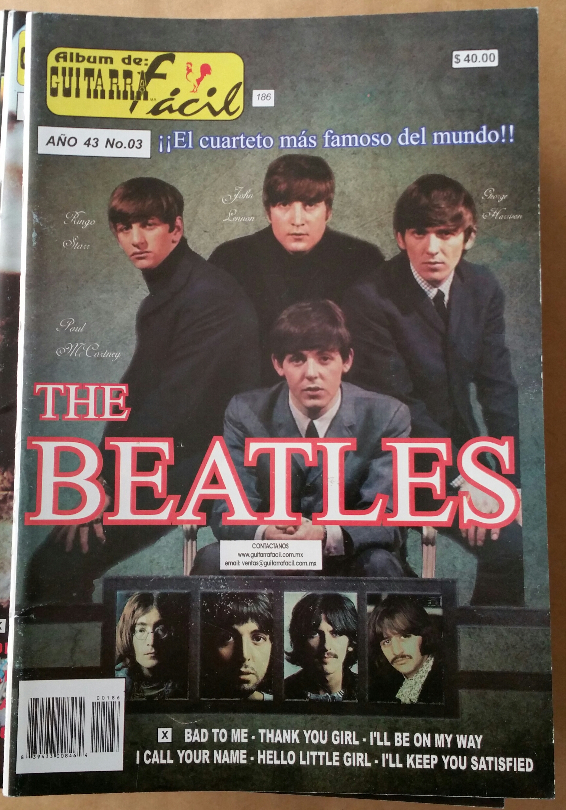 (imagen para) MÉTODO Album de guitarras fácil volumen 3186 - letras y tablatu