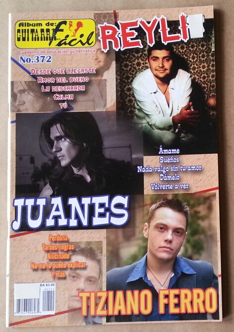 (imagen para) MÉTODO Album de guitarras fácil volumen 372 letras y tablaturas 