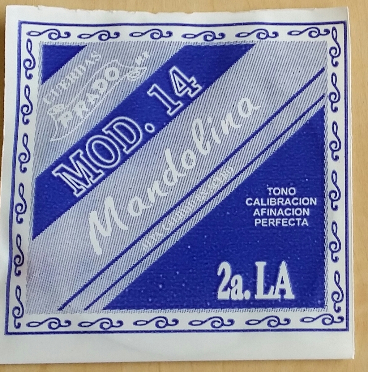 (imagen para) CUERDA mandolina prado acero mod 14 2a