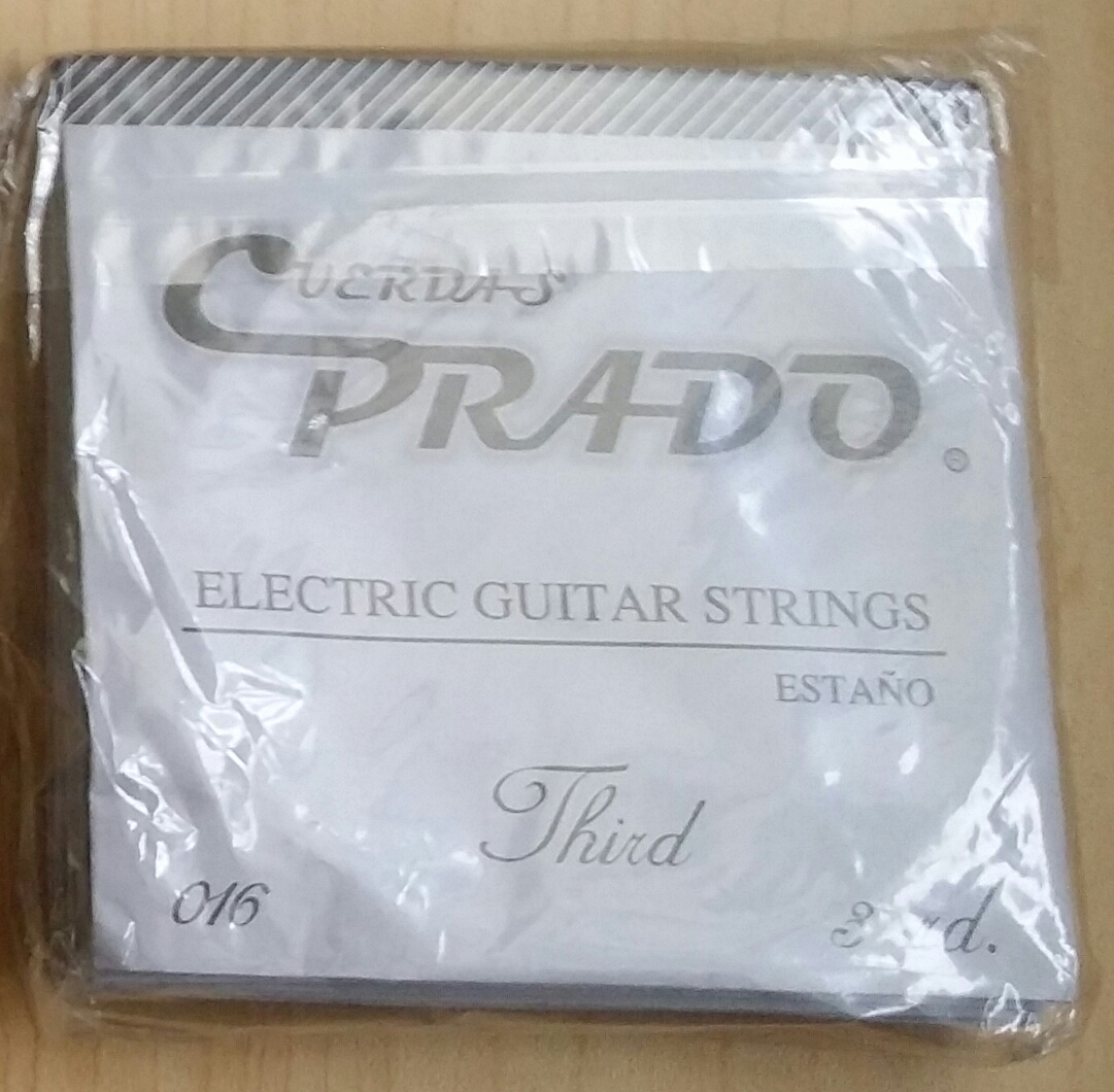 (imagen para) CUERDA GUITARRA ELÉCTRICA prado ACERO estaño mod 16 3a 016