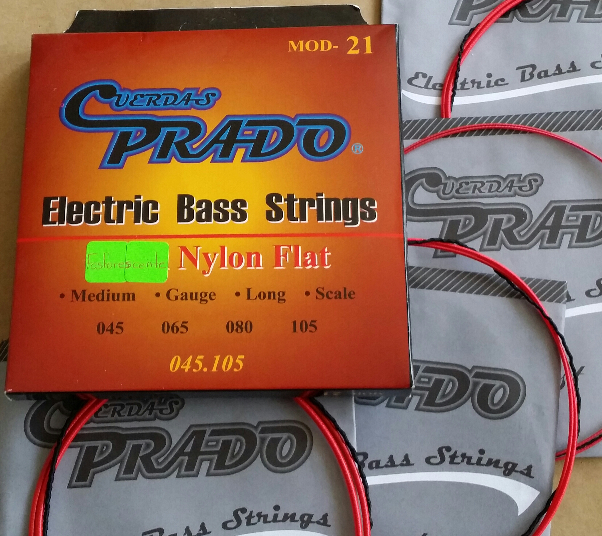 (imagen para) ENCORDADURA BAJO ELÉCTRICO prado nylon-acero fluor mod 21 cuerda