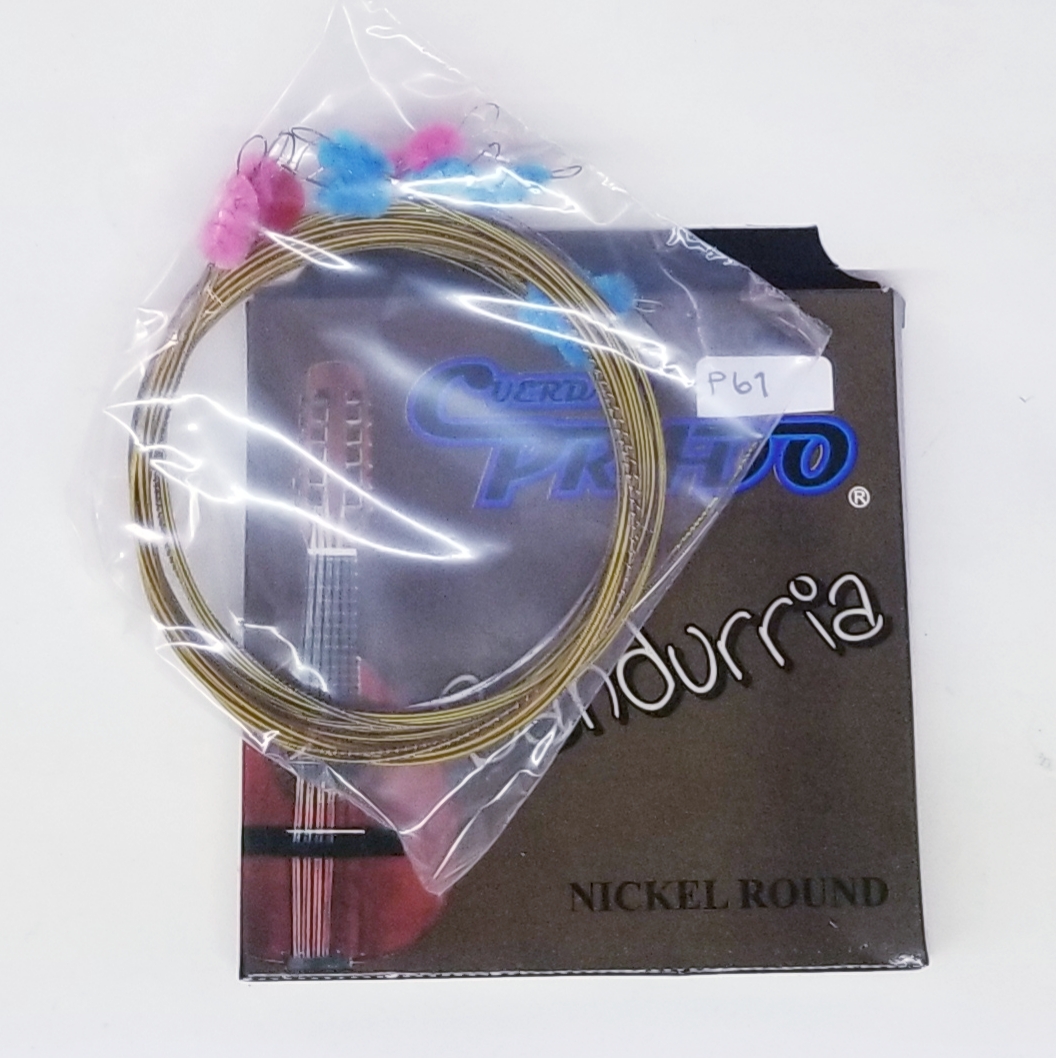 (imagen para) ENCORDADURA BANDURRIA prado niquel mod 61 CUERDA jgo