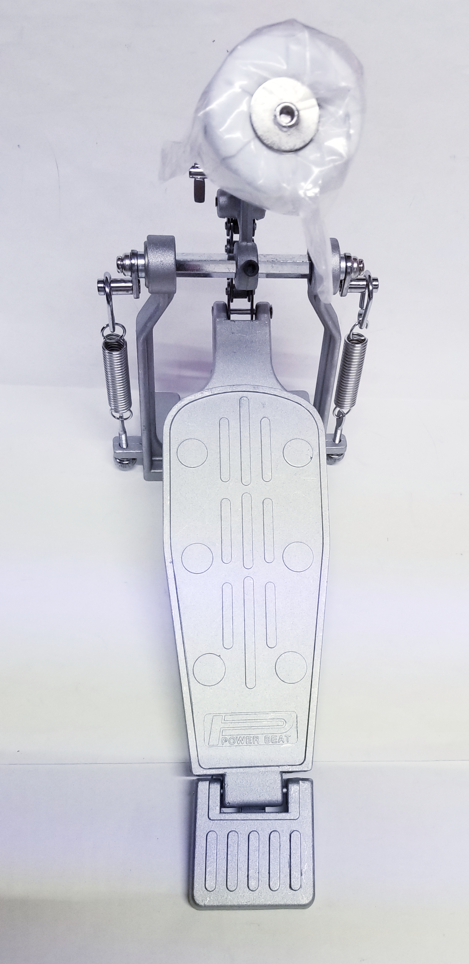 (imagen para) PEDAL P/BOMBO POWER BEAT CROMADO