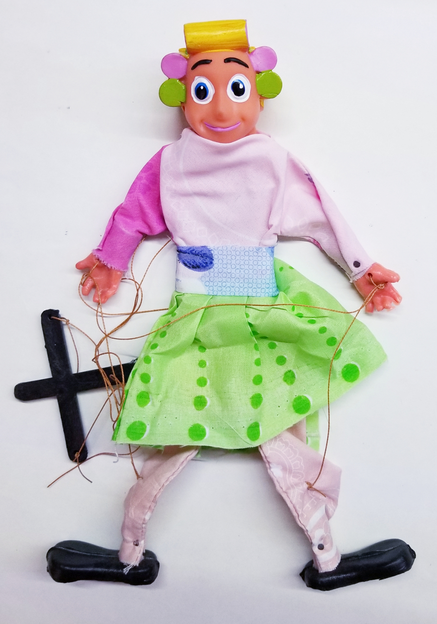 (imagen para) Marioneta artesanal mexicana 32cm - económicas (pz)