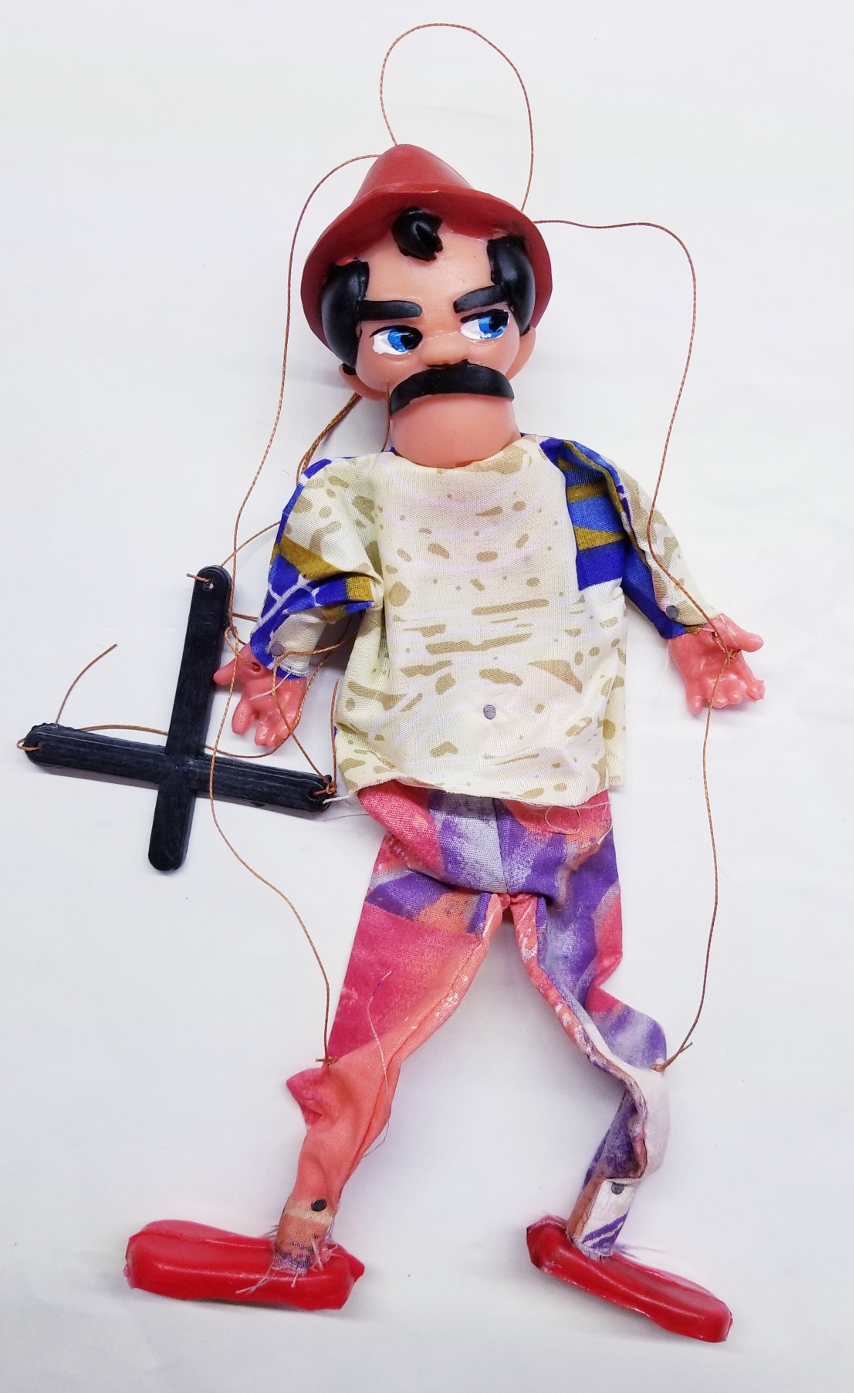 (imagen para) Marioneta artesanal mexicana 32cm - económicas (pz)