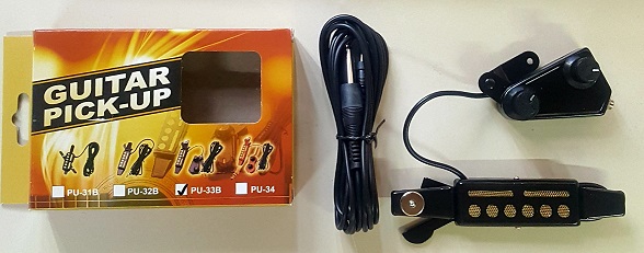 (imagen para) PASTILLA pick-up contacto-tapa Guit acústica c/volumen-cable im