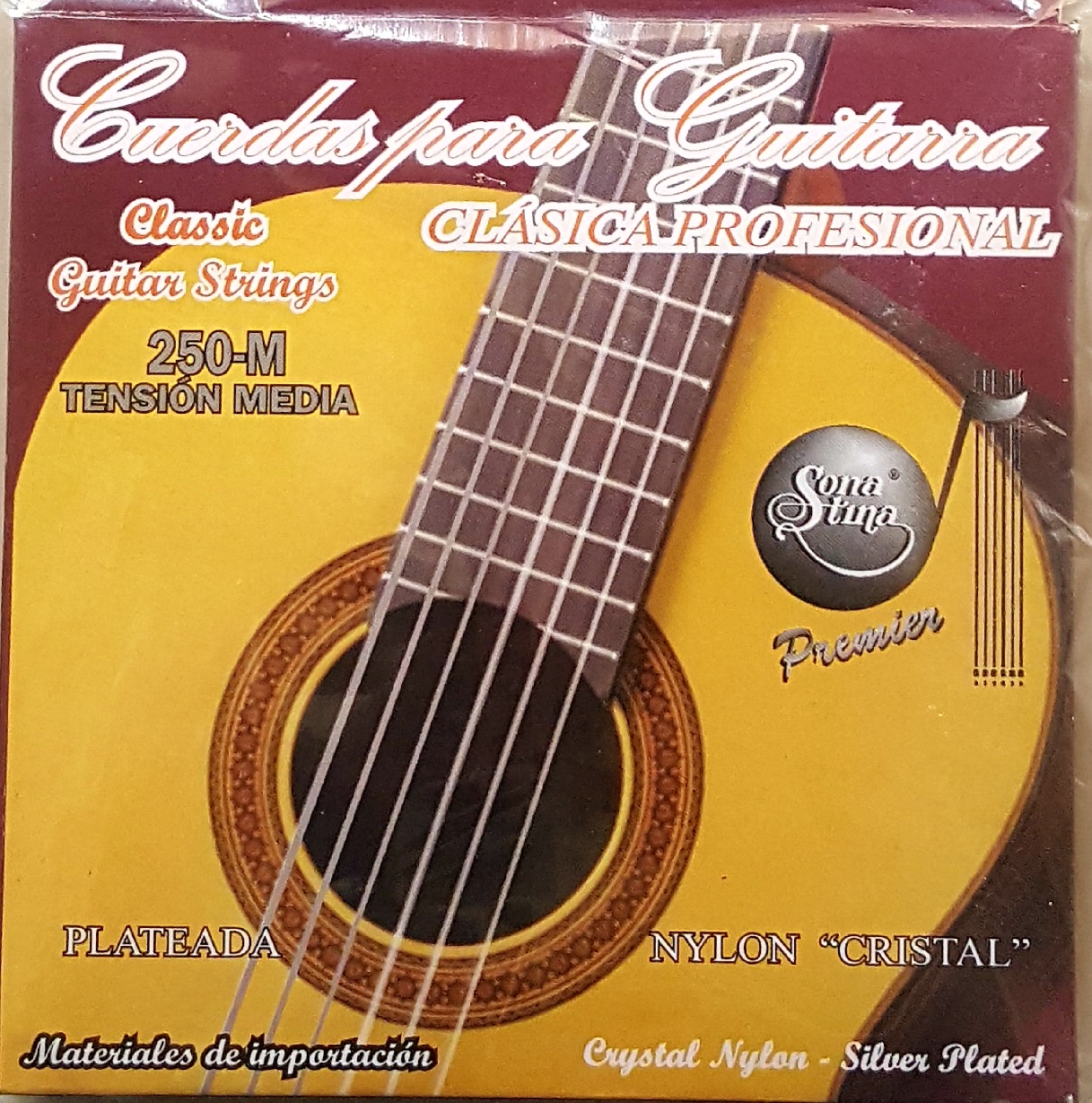 (imagen para) ENCORDADURA GUITARRA SONATINA clasica prof. tens Media CUERD jgo