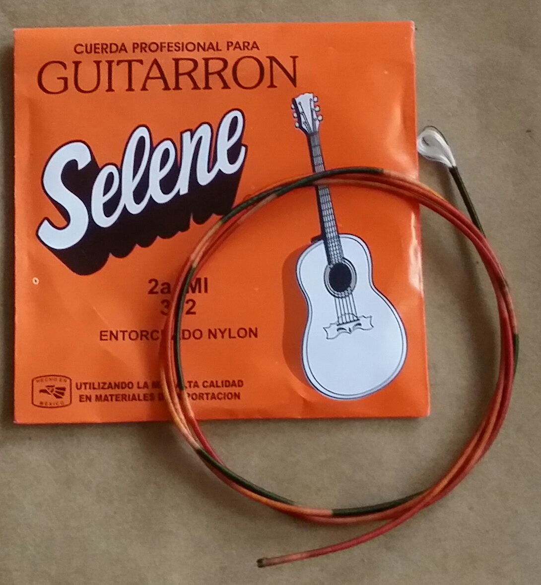 (imagen para) CUERDA guitarrón selene nylon multicolor mod S302 2a