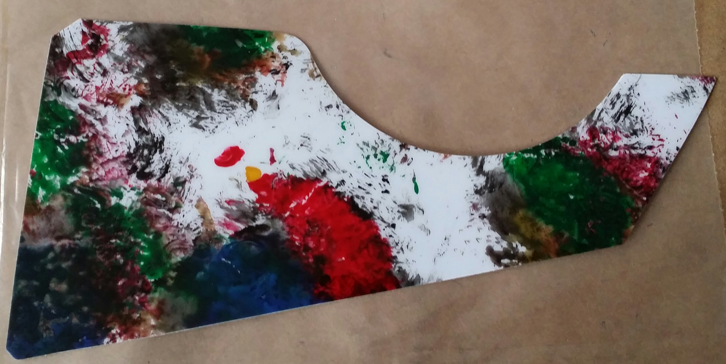 (imagen para) micas para guitarras adhesivas larga multicolor