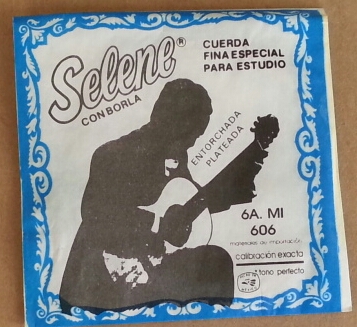 (imagen para) CUERDA guitarra SELENE NYLON BLANCA 6a (pz)
