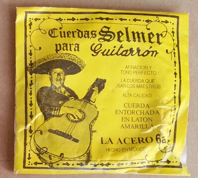 (imagen para) CUERDA GUITARRÓN SELMER NYLON AMARILLA 6a