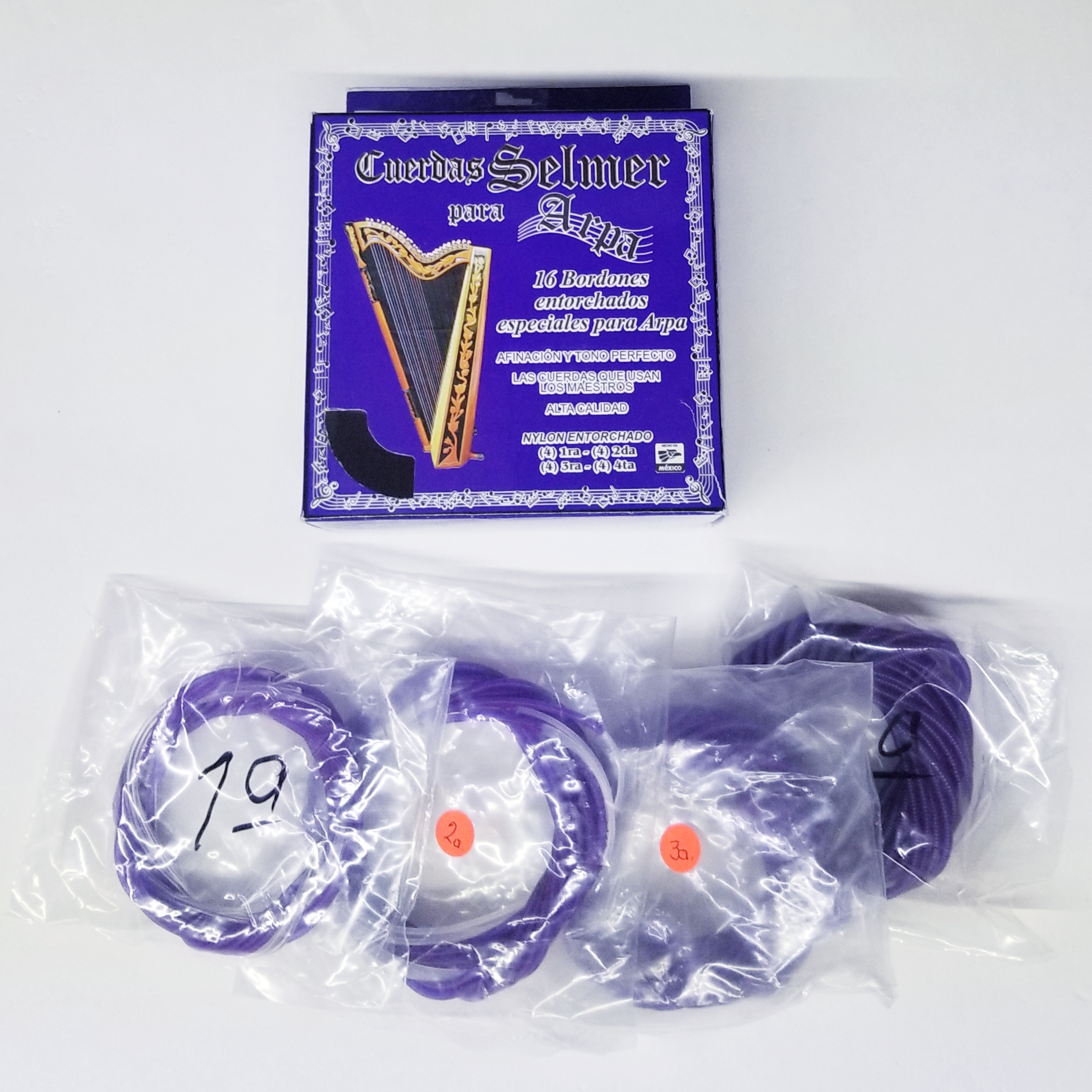(imagen para) ENCORDADURA ARPA SELMER Entor Nylon16 Bordon esp morada CUERDA