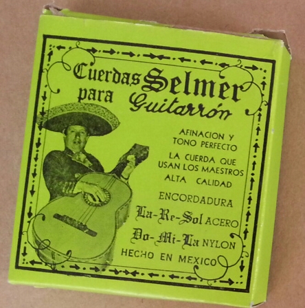 (imagen para) ENCORDADURA GUITARRÓN SELMER NYLON AMARILLA CUERDA