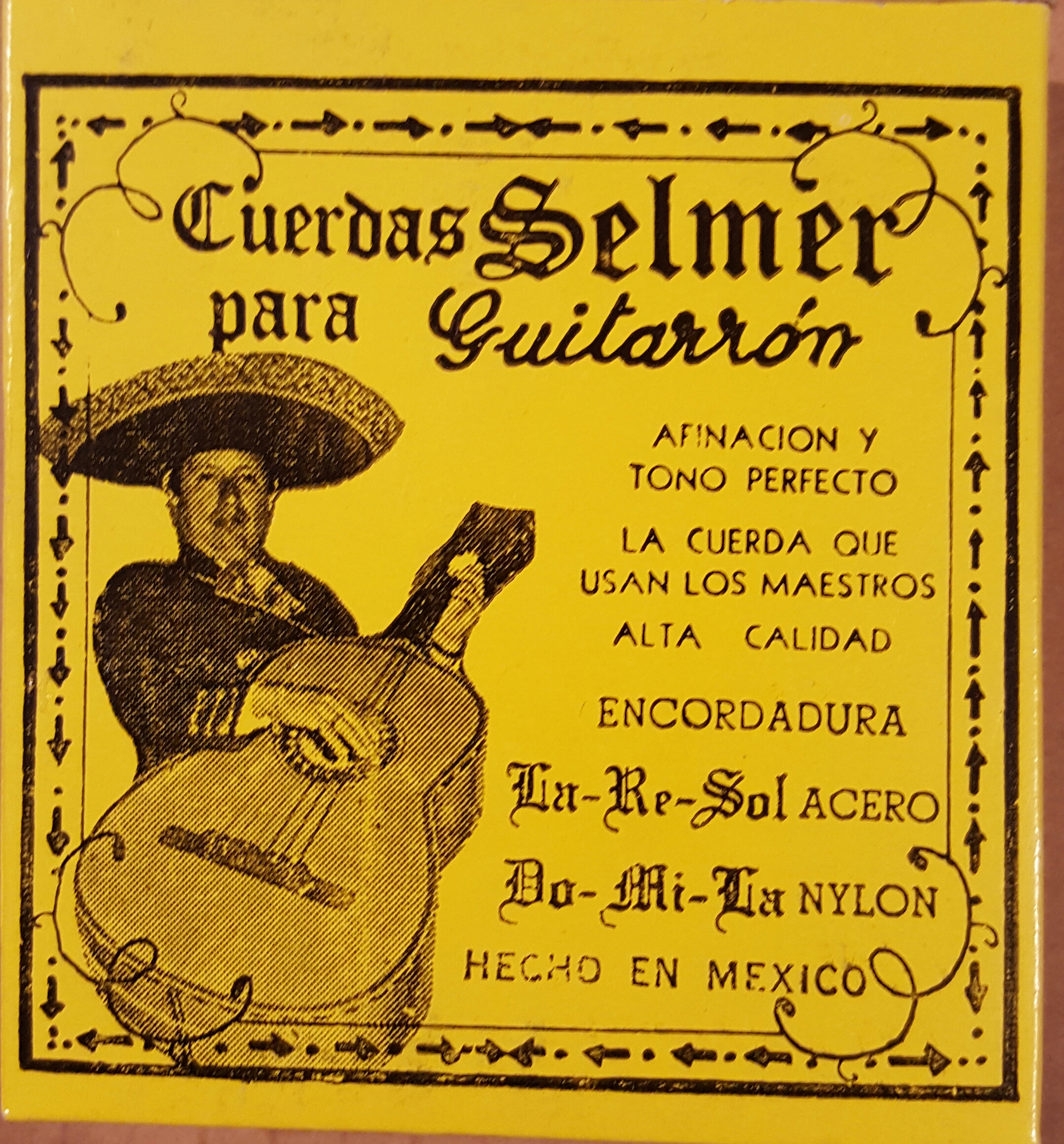 (imagen para) ENCORDADURA GUITARRÓN SELMER NYLON NEGRO EN ALPAC CUERDA (juego)
